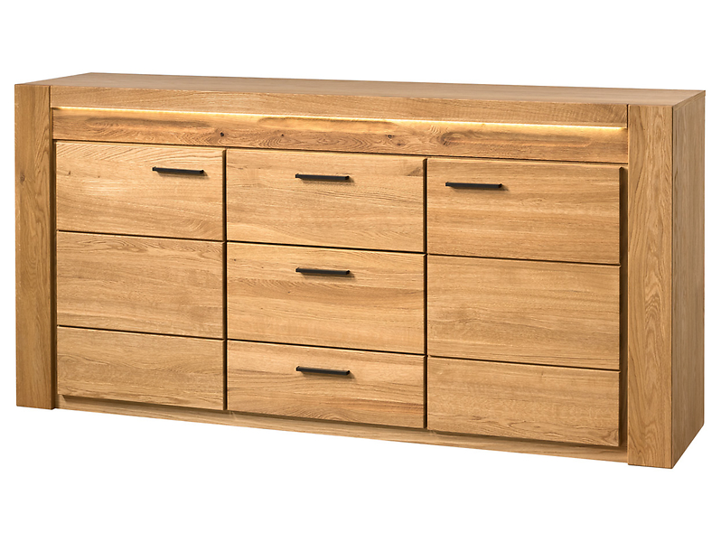 Komoda Velvet-47 181 cm z 2 drzwiami i 3 szufladami dąb natura 371246