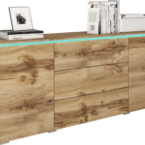 Komoda VEVE 150 cm w kolorze dąb wotan 351320 Komoda VEVE 150 cm w kolorze dąb wotan 351320