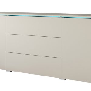 Komoda VEVE 150 cm w kolorze kaszmirowy beż z oświetleniem LED 716627 Komoda VEVE 150 cm w kolorze kaszmirowy beż z oświetleniem LED 716627