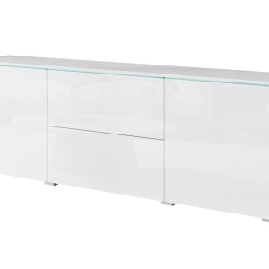 Komoda VEVE 180 cm , w kolorze biały/biały połysk 520244 Komoda VEVE 180 cm , w kolorze biały/biały połysk 520244