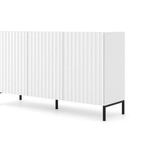 Komoda WAVE 150 cm 3D frez biały mat 240521 Komoda WAVE 150 cm 3D frez biały mat 240521
