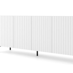 Komoda WAVE 200 cm 4D frez biały mat 240505 Komoda WAVE 200 cm 4D frez biały mat 240505