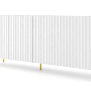 Komoda WAVE 200 cm 4D frez biały mat 240489 Komoda WAVE 200 cm 4D frez biały mat 240489