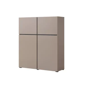 Komoda wysoka CROSS 4D 119cm congo/czarna 527014 Komoda wysoka CROSS 4D 119cm congo/czarna 527014
