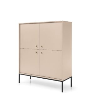 Komoda wysoka MONO MK104 z czarną ramą 300489 Komoda wysoka MONO MK104 z czarną ramą 300489