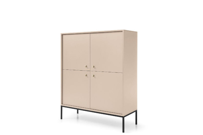 Komoda wysoka MONO MK104 z czarną ramą 300489