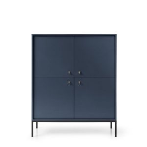 Komoda wysoka MONO MK104 z czarną ramą 300487 Komoda wysoka MONO MK104 z czarną ramą 300487
