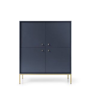 Komoda wysoka MONO MK104 z złotą ramą 300488 Komoda wysoka MONO MK104 z złotą ramą 300488