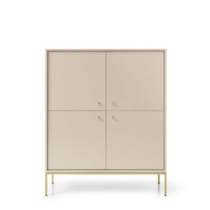 Komoda wysoka MONO MK104 z złotą ramą 300486 Komoda wysoka MONO MK104 z złotą ramą 300486