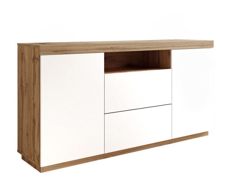 Komoda YOSHI dąb wotan/biały 96238