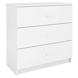 Komoda z 3 szufladami Babydreams biała 102212 Komoda z 3 szufladami Babydreams biała 102212