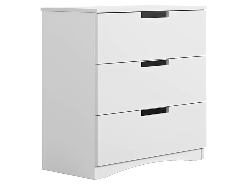 Komoda z 3 szufladami Classic biała 102344