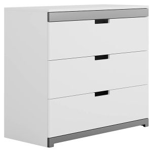 Komoda z 3 szufladami Tomi biała 102384 Komoda z 3 szufladami Tomi biała 102384