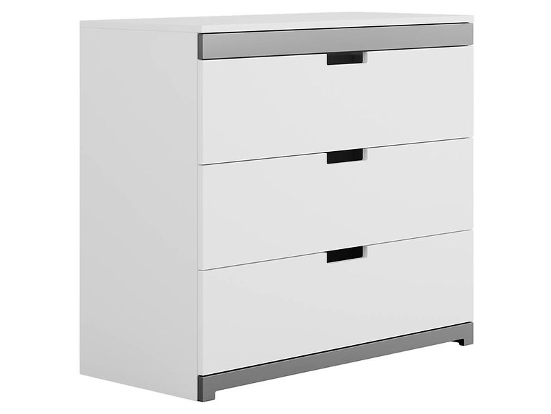 Komoda z 3 szufladami Tomi biała 102384