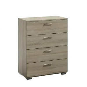 Komoda z 4 szufladami dąb sonoma – Ortica 326913 Komoda z 4 szufladami dąb sonoma – Ortica 326913