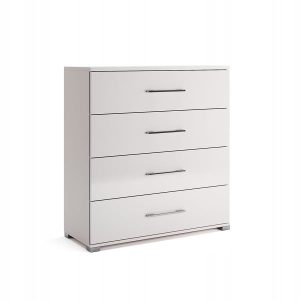 KOMODA Z 4 SZUFLADAMI Flory 100cm biały połysk 265354 KOMODA Z 4 SZUFLADAMI Flory 100cm biały połysk 265354
