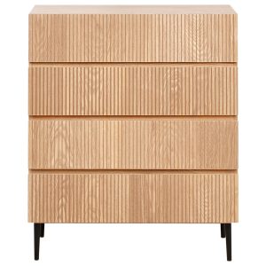 Komoda z 4 szufladami MDF brązowa 624918 Komoda z 4 szufladami MDF brązowa 624918