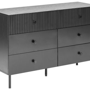 Komoda z 6 szufladami czarna 395456 Komoda z 6 szufladami czarna 395456
