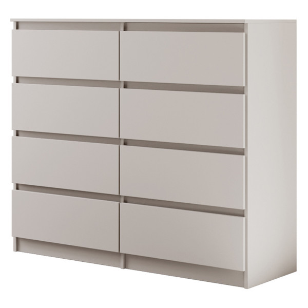 Komoda z 8 szufladami Kaszmir LEMON 120 cm 1031250