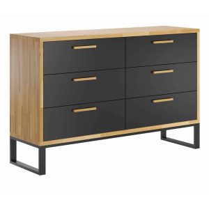Komoda z drewna i metalu w stylu industrialnym 312771
