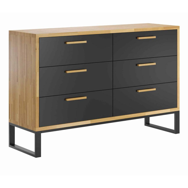 Komoda z drewna i metalu w stylu industrialnym 312771