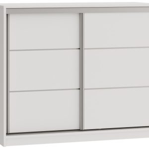 Komoda z drzwiami przesuwnymi i drążkiem 120 cm TOP biała 701828 Komoda z drzwiami przesuwnymi i drążkiem 120 cm TOP biała 701828