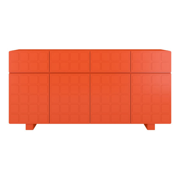 Komoda z frontami 3D Skandica CUBO LONG / marsala / 169cm 224883