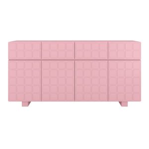 Komoda z frontami 3D Skandica CUBO LONG / pudrowy róż /169cm 224878 Komoda z frontami 3D Skandica CUBO LONG / pudrowy róż /169cm 224878