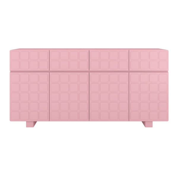 Komoda z frontami 3D Skandica CUBO LONG / pudrowy róż /169cm 224878