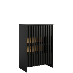 Komoda z lamelami 60 cm VELVIO czarny onyx 915673 Komoda z lamelami 60 cm VELVIO czarny onyx 915673