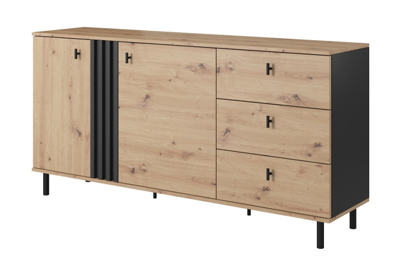 Komoda z lamelami MANDI D do salonu 224297