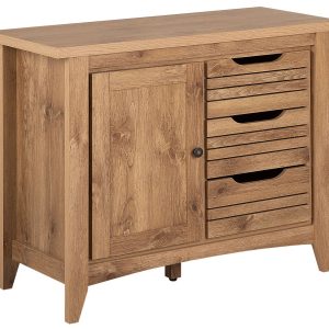 Komoda z szafką i szufladami jasne drewno 70311 Komoda z szafką i szufladami jasne drewno 70311