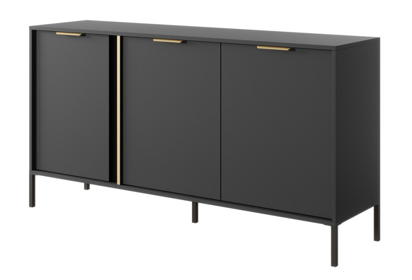 Komoda z szafkami do salonu LARYSA C - antracyt 223965