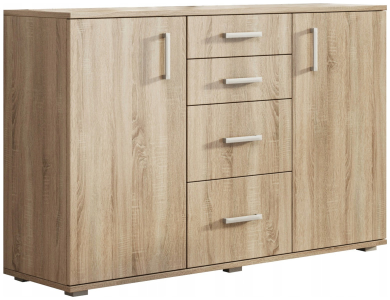 Komoda z szufladami 130 cm MERIDA dąb sonoma 747835