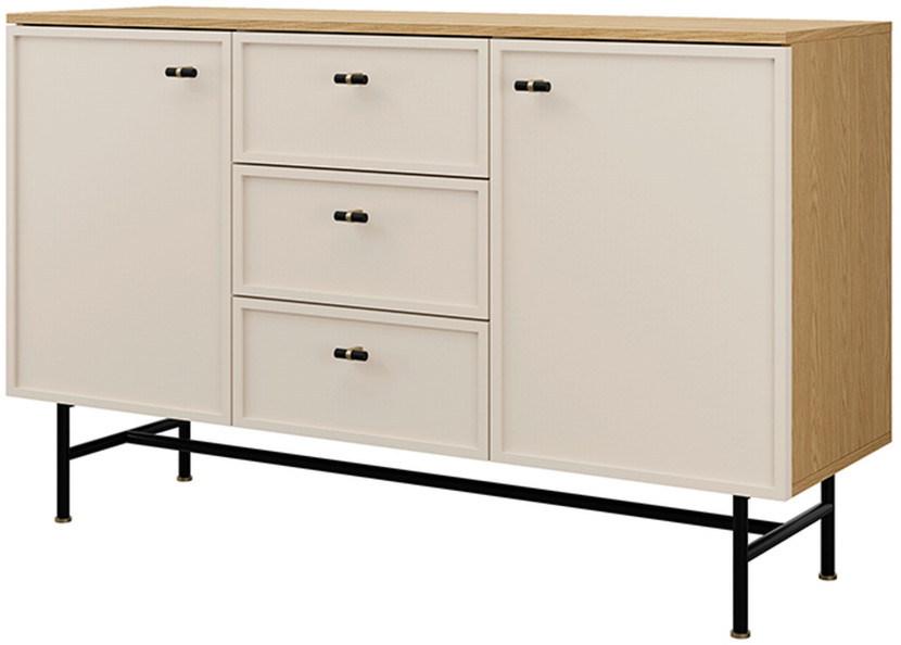 Komoda z szufladami 135 cm dwudrzwiowa EVORIA 1078117