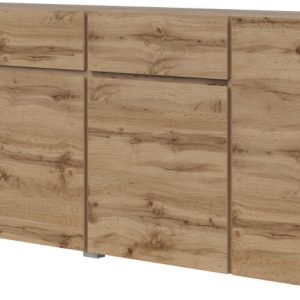 Komoda z szufladami 195 cm do salonu ASYMETRIC dąb wotan 1069347 Komoda z szufladami 195 cm do salonu ASYMETRIC dąb wotan 1069347