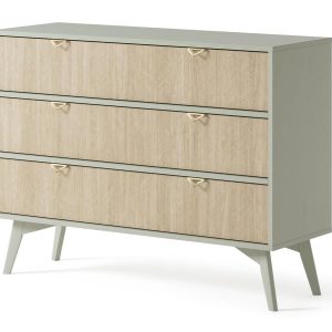 Komoda z szufladami 3S FIRR / eukaliptus + jodełka skandi 326096 Komoda z szufladami 3S FIRR / eukaliptus + jodełka skandi 326096