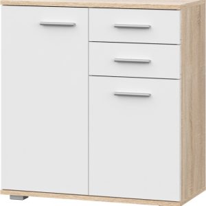 Komoda z szufladami 69 cm dwudrzwiowa FONDI 1083657 Komoda z szufladami 69 cm dwudrzwiowa FONDI 1083657