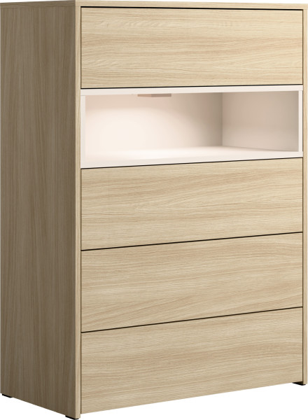 Komoda z szufladami 80 cm do sypialni VESSI 1070256