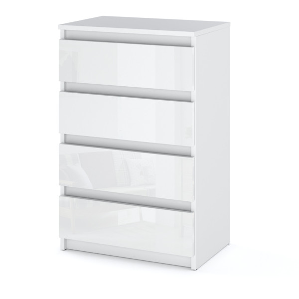 Komoda z szufladami biały połysk 60cm hugo szafka rtv salon 376324