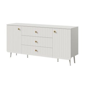 Komoda z szufladami Chloe 2D3S 165 Biała (2 kolory uchwytu) 806973 Komoda z szufladami Chloe 2D3S 165 Biała (2 kolory uchwytu) 806973