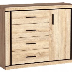 Komoda z szufladami DALLAS D-3 dąb sonoma 136863 Komoda z szufladami DALLAS D-3 dąb sonoma 136863