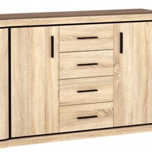Komoda z szufladami DALLAS D-5 dąb sonoma 137 cm 755859 Komoda z szufladami DALLAS D-5 dąb sonoma 137 cm 755859