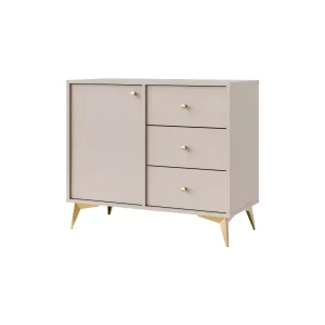 Komoda z szufladami do salonu Sakai 1 1F 3S T814 Beżowy 748687 Komoda z szufladami do salonu Sakai 1 1F 3S T814 Beżowy 748687