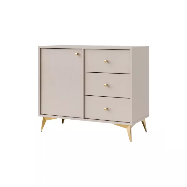 Komoda z szufladami do salonu Sakai 1 1F 3S T814 Beżowy 748687