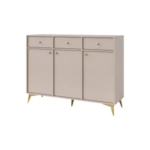 Komoda z szufladami do salonu Sakai 1 3F 3S T827 Beżowy 748683 Komoda z szufladami do salonu Sakai 1 3F 3S T827 Beżowy 748683