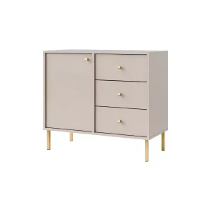 Komoda z szufladami do salonu Sakai 2 1F 3S T814 Beżowy 748697 Komoda z szufladami do salonu Sakai 2 1F 3S T814 Beżowy 748697