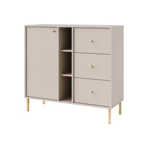 Komoda z szufladami do salonu Sakai 2 1F 3S T824 Beżowy 748690 Komoda z szufladami do salonu Sakai 2 1F 3S T824 Beżowy 748690
