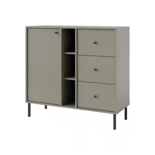 Komoda z szufladami do salonu Sakai 2 1F 3S T824 Eukaliptus 748707
