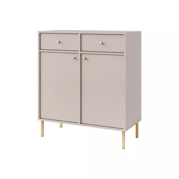 Komoda z szufladami do salonu Sakai 2 2F 2S T826 Beżowy 748669
